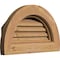 Ekena Millwork Half Round Gable Vent Functional, Western Red Cedar Gable Vent w/Brick Mould Face Frame, 12"W x 06"H GVWHR12X0600SFUWR - alternate 3